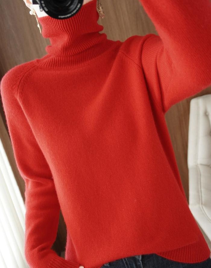 Luxurious Cozy Women's Cashmere Knit Sweater