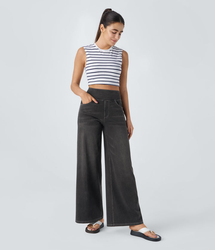 Women's High-Waist Elastic Stretch Jeans