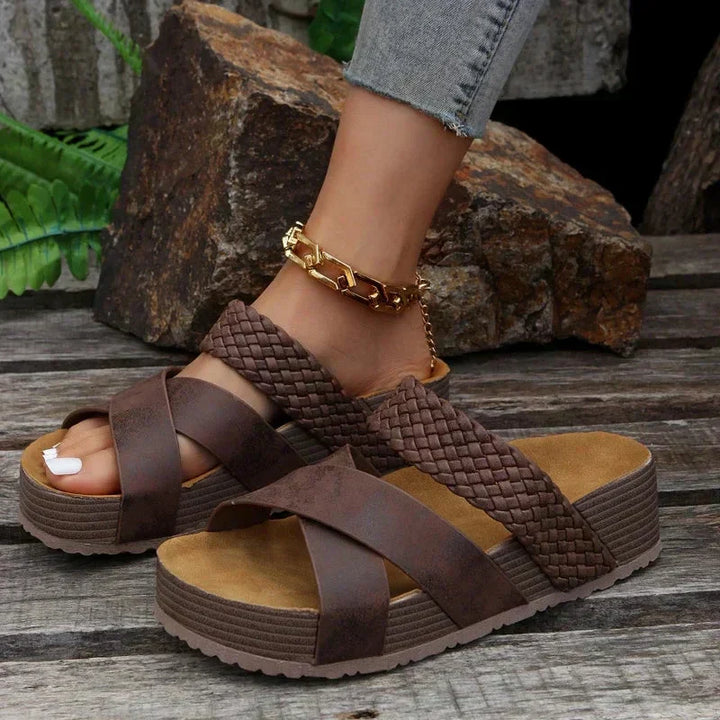 Comfortable Ergonomic Women Platform Slide Sandals