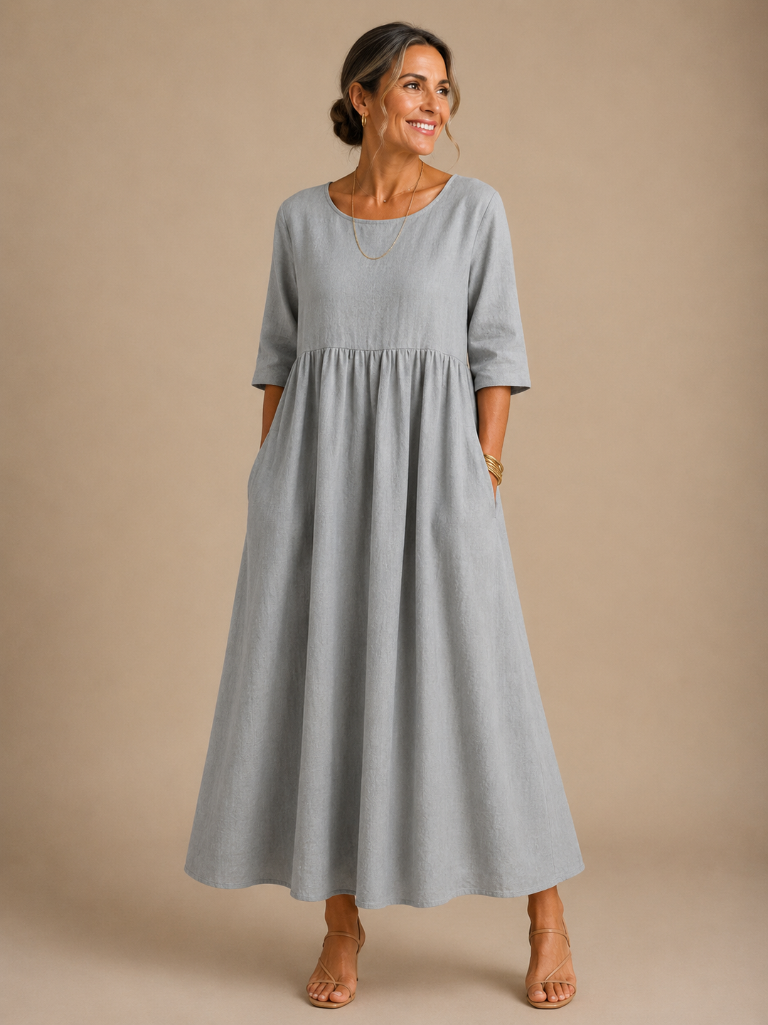 Elegant Breathable Women's Flattering Dress