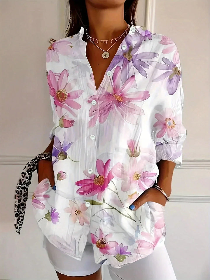 Colorful Women's Blouse with Playful Print