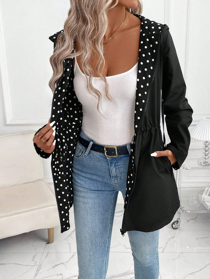 Reversible Women's Hooded Coat - Two Looks in One Coat