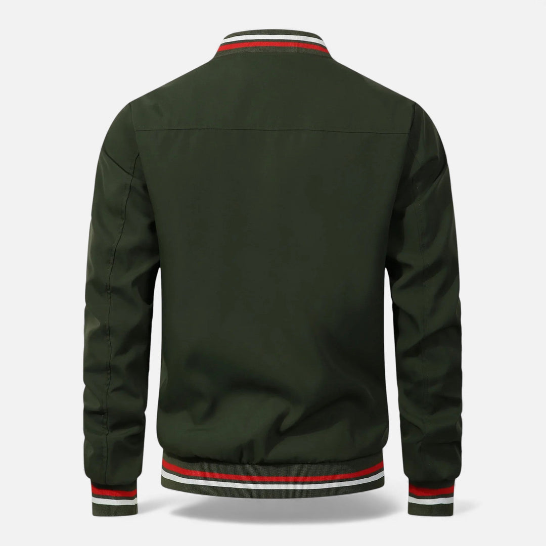 Warm Thick Men's Bomber Jacket for Fall and Winter