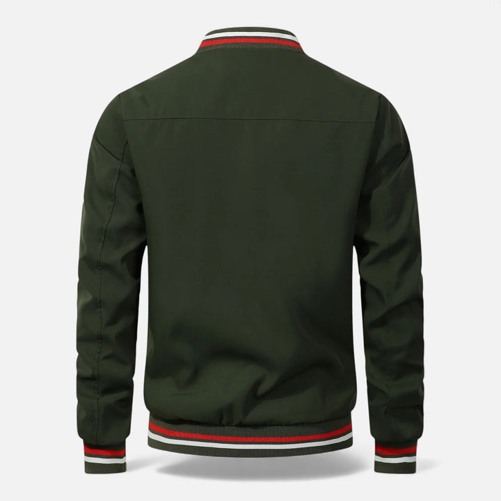 Warm Thick Men's Bomber Jacket for Fall and Winter