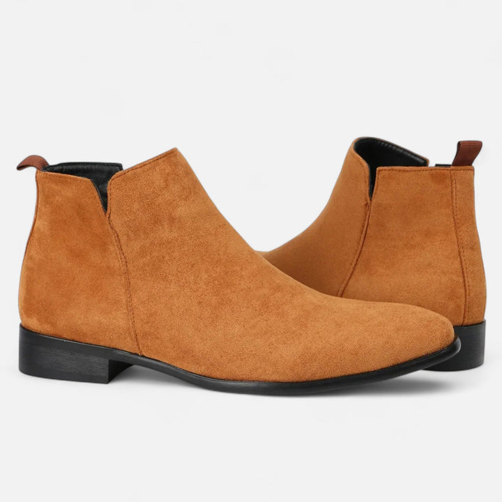 Elegant Square Toe Chelsea Boots for Men