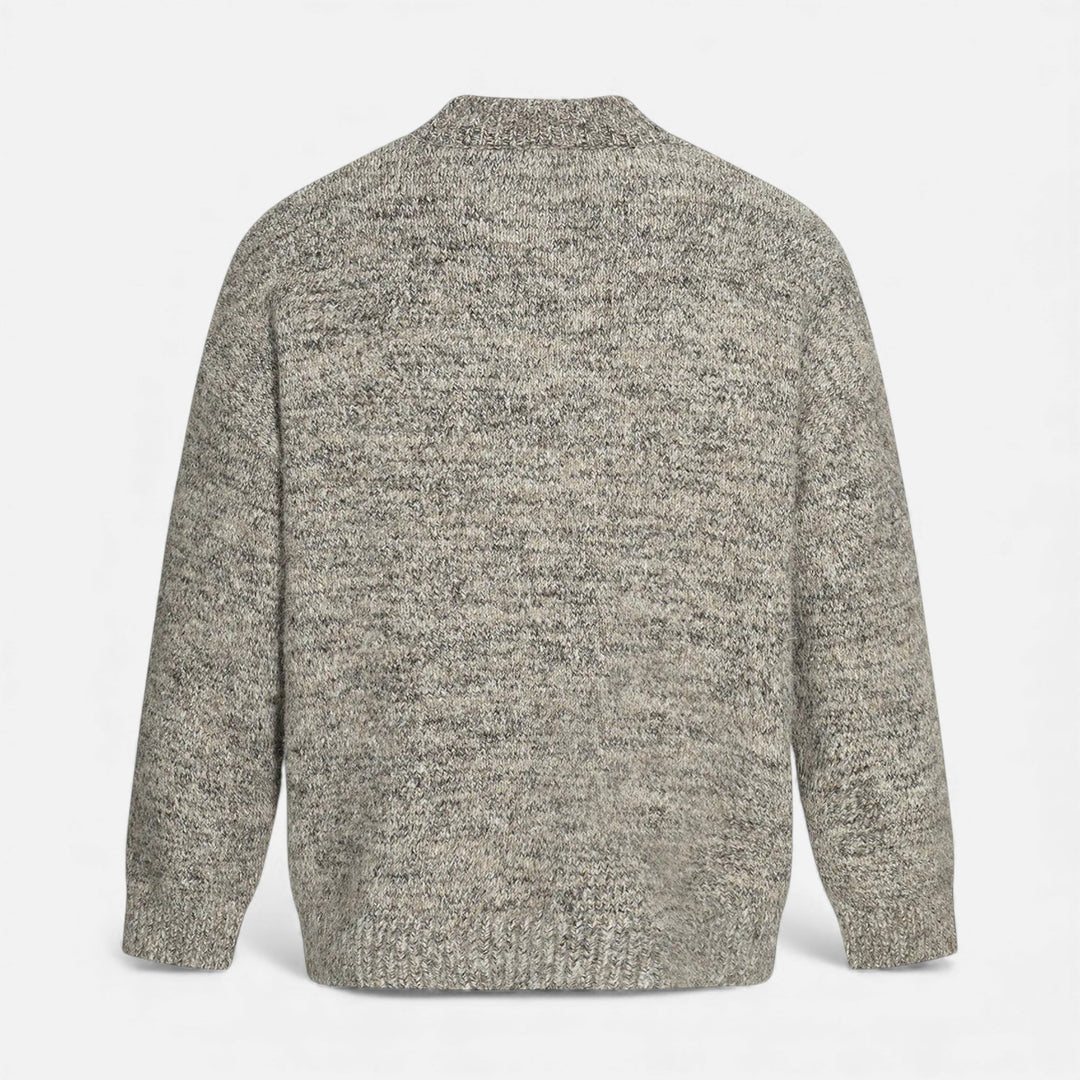 Classic Wool-Effect Men's Crew Neck Sweater