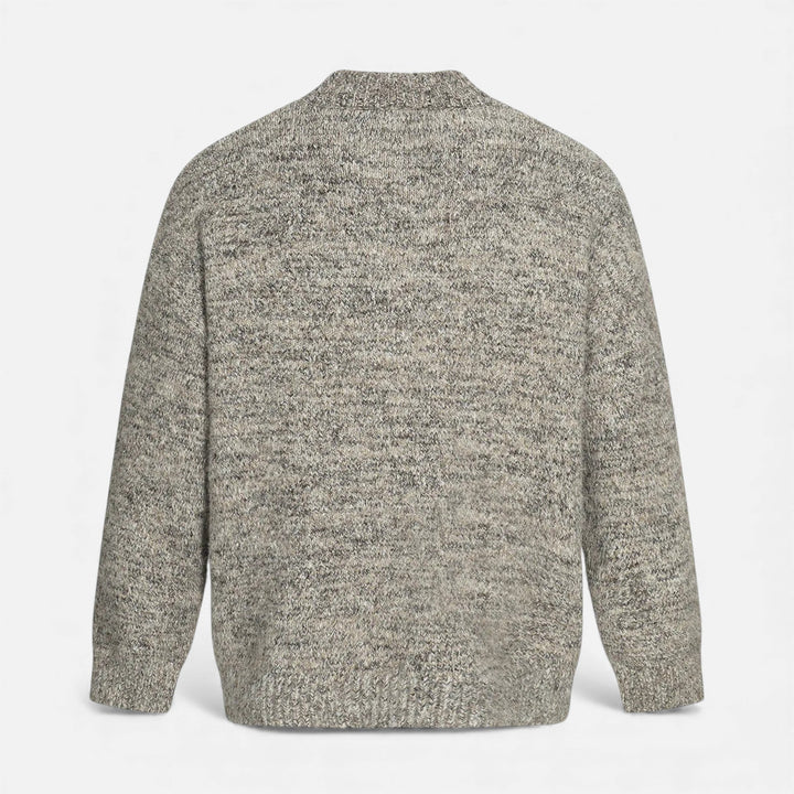 Classic Wool-Effect Men's Crew Neck Sweater