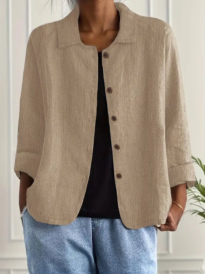 Lightweight Cotton Women's Top for Transitional Weather