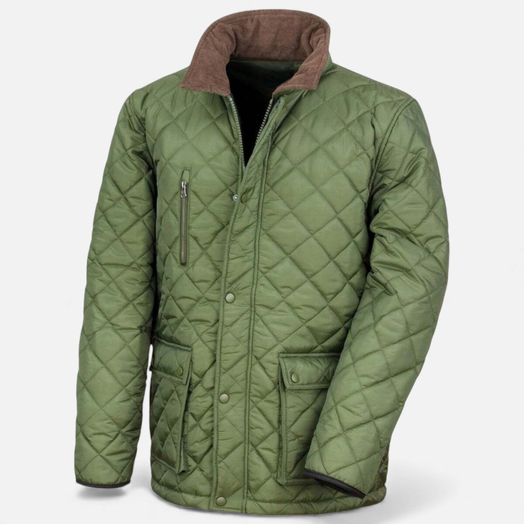 Quilted Lined Men's Winter Jacket