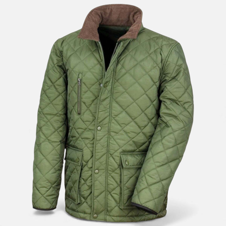 Quilted Lined Men's Winter Jacket