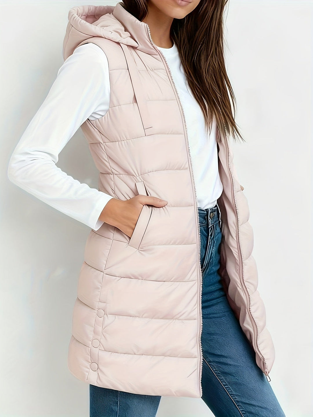 Lightweight Hooded Jacket for Women with Pockets