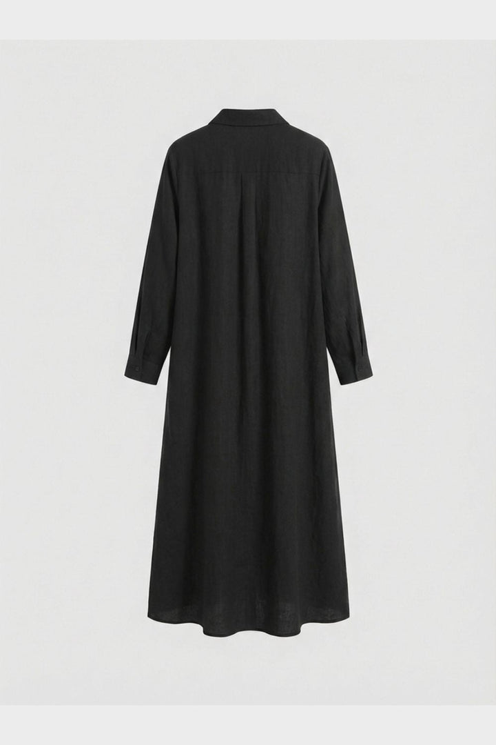 Elegant Long Women's Shirt Dress
