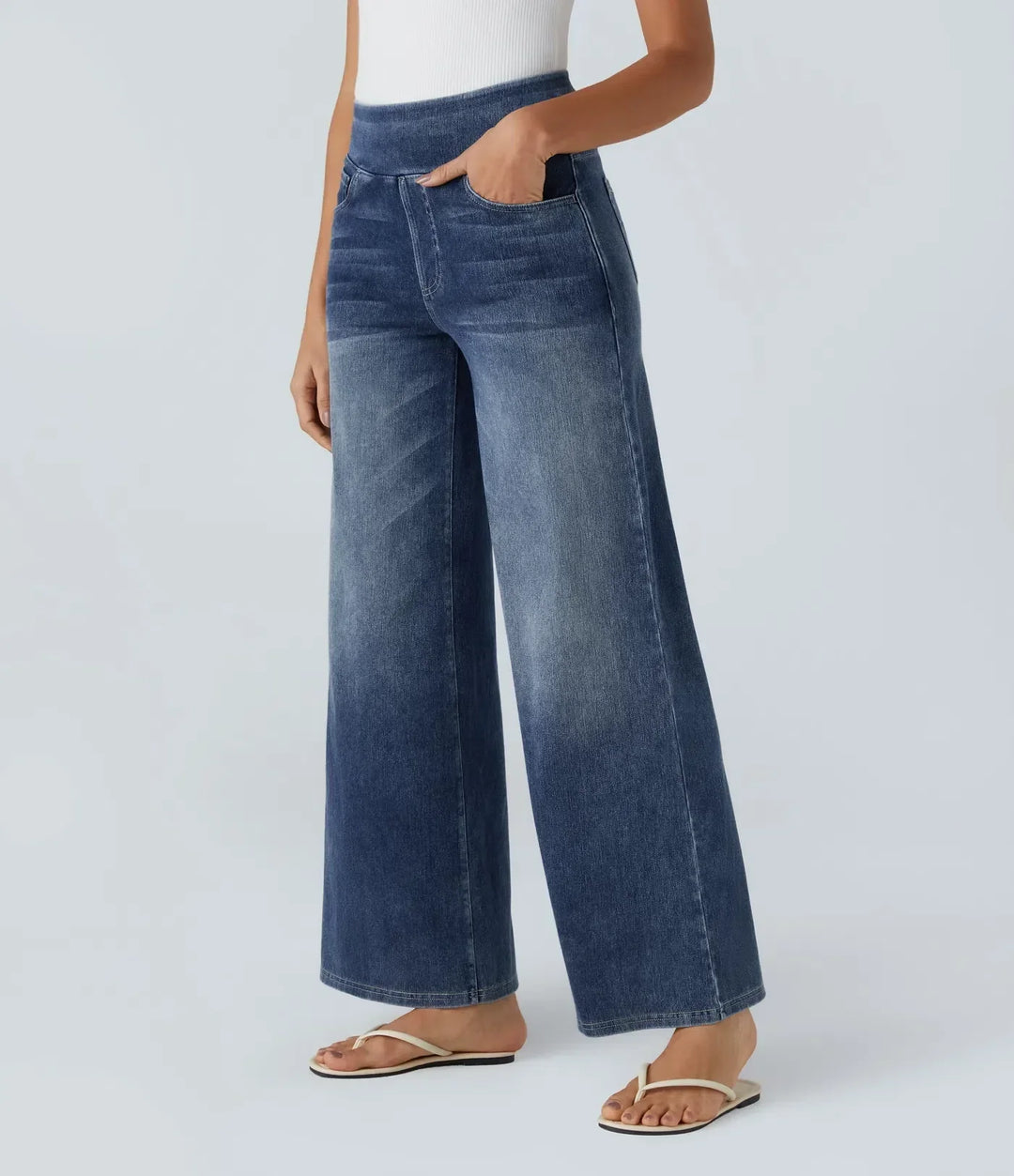 Women's High-Waist Elastic Stretch Jeans