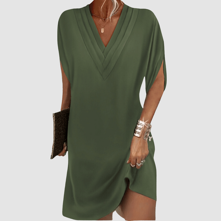 Elegant Lightweight Women's Half-Sleeve Dress