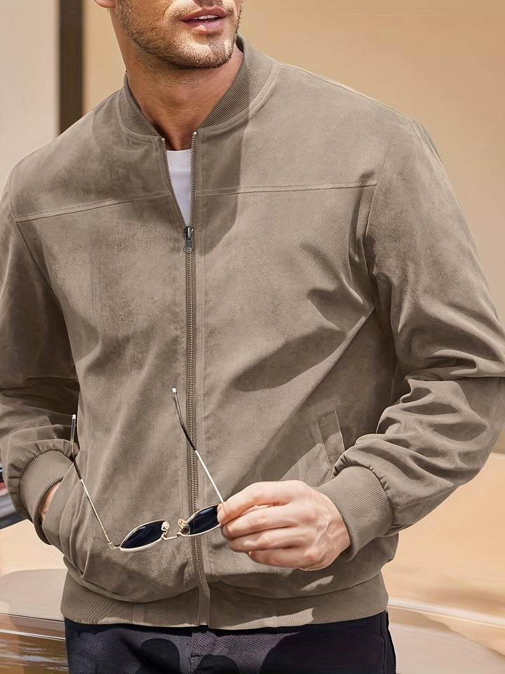 Vintage Suede-Look Men's Jacket