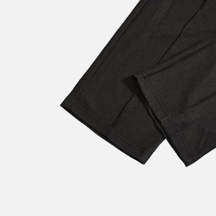 Two-Piece Waffle Knit Men's Casual Outfit