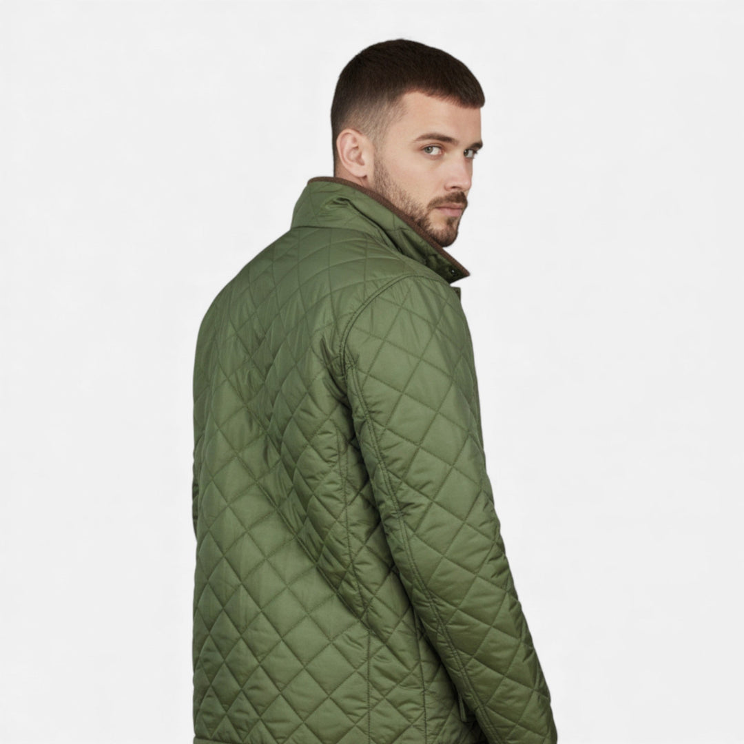 Quilted Lined Men's Winter Jacket