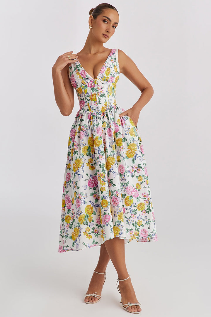 Elegant Flattering Women's Summer Dress