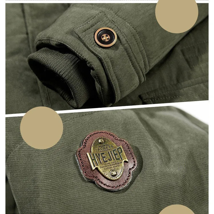 Men's Insulated Heavy-Duty Hooded Winter Coat