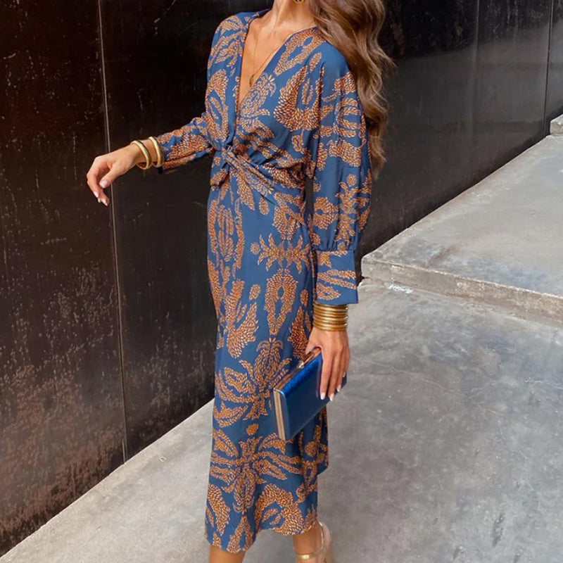 Elegant Flowing Women Maxi Dress for Summer Wedding Guest
