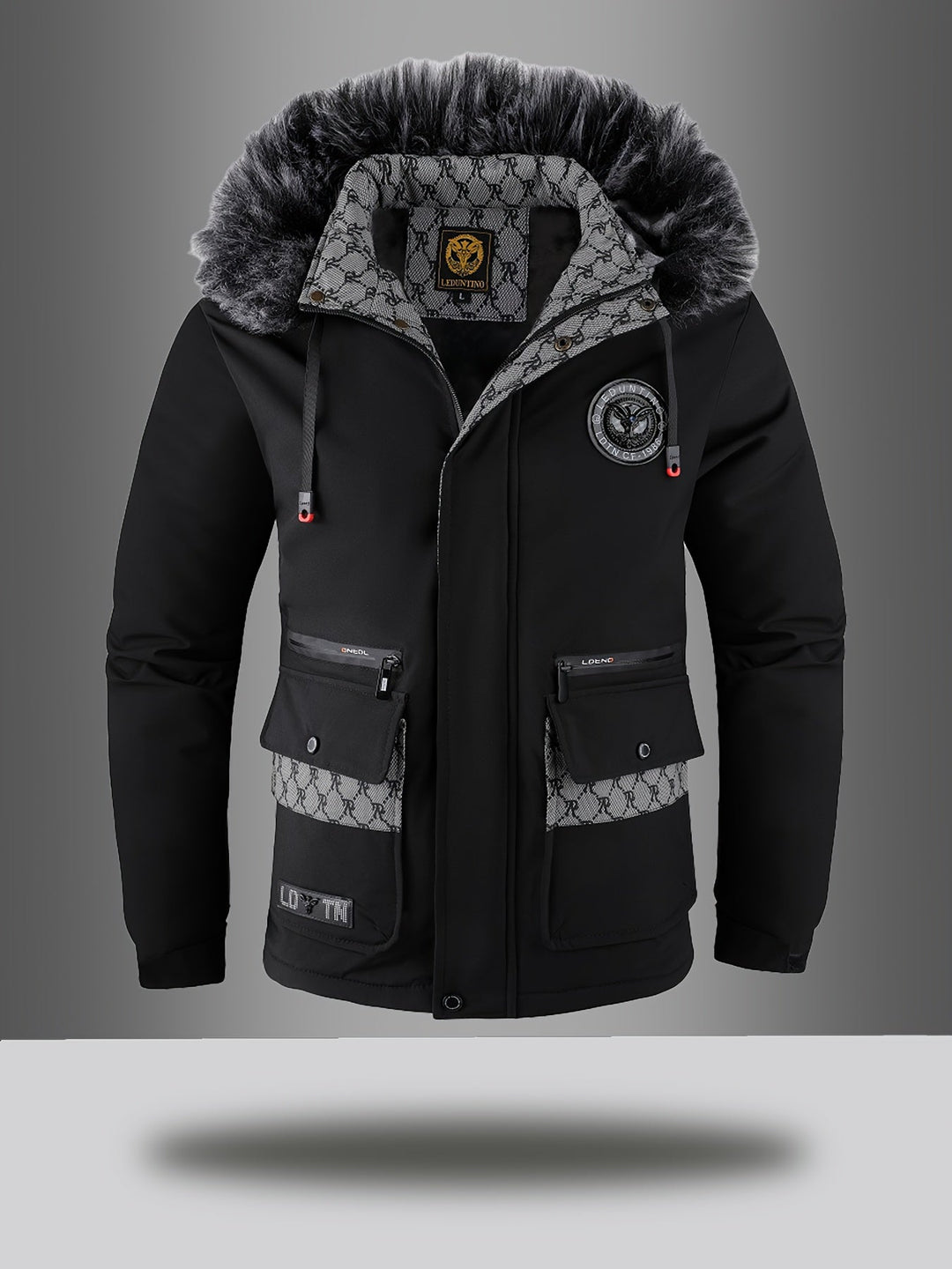 Men's Warm Winter Parka with Hood