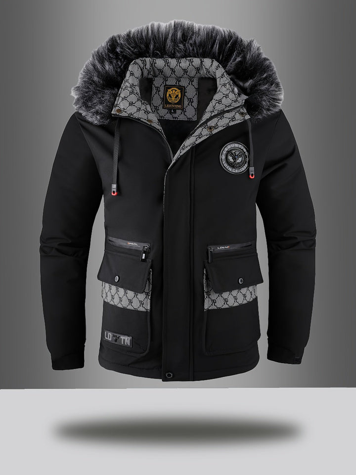 Men's Warm Winter Parka with Hood