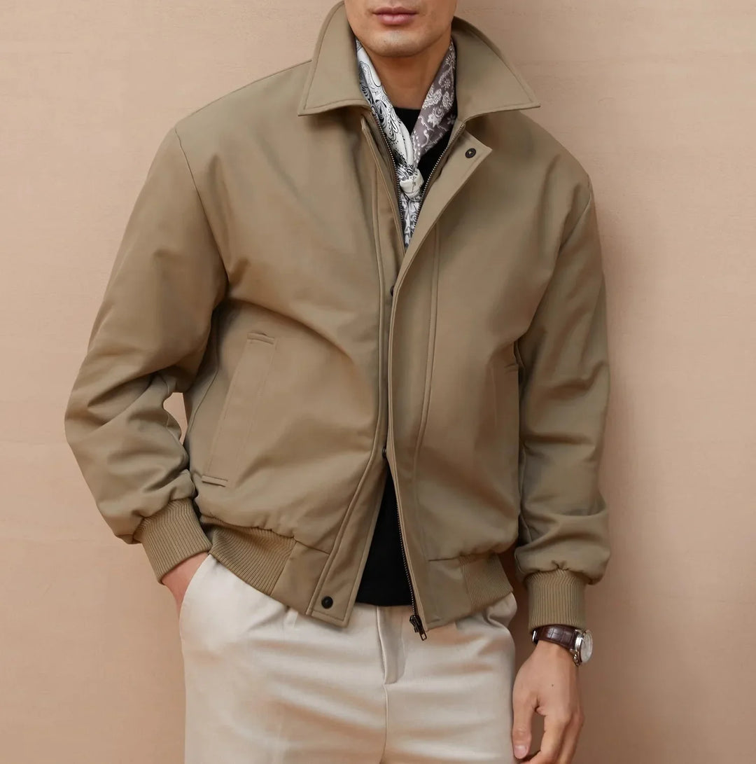 Elegant Men's Business Jacket in Memory Fabric