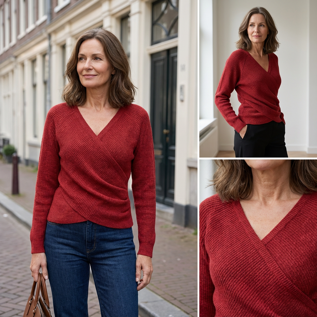 Luxurious V-Neck Wrap Top for Women