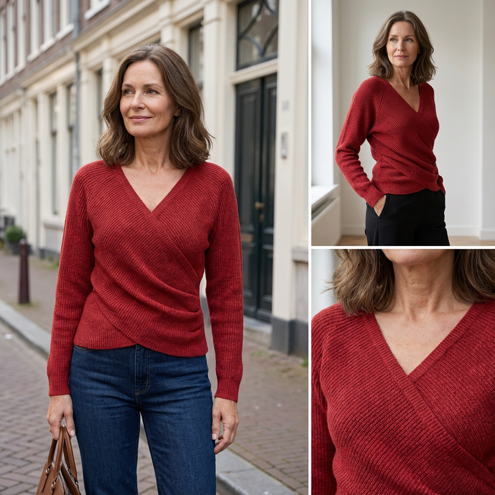 Luxurious V-Neck Wrap Top for Women