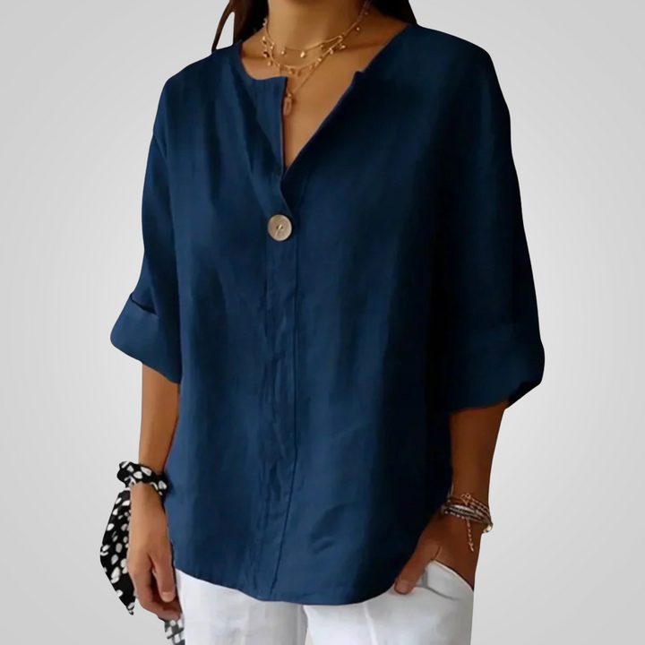 Lightweight Women's Linen Shirt - Breathable and Airy for Summer