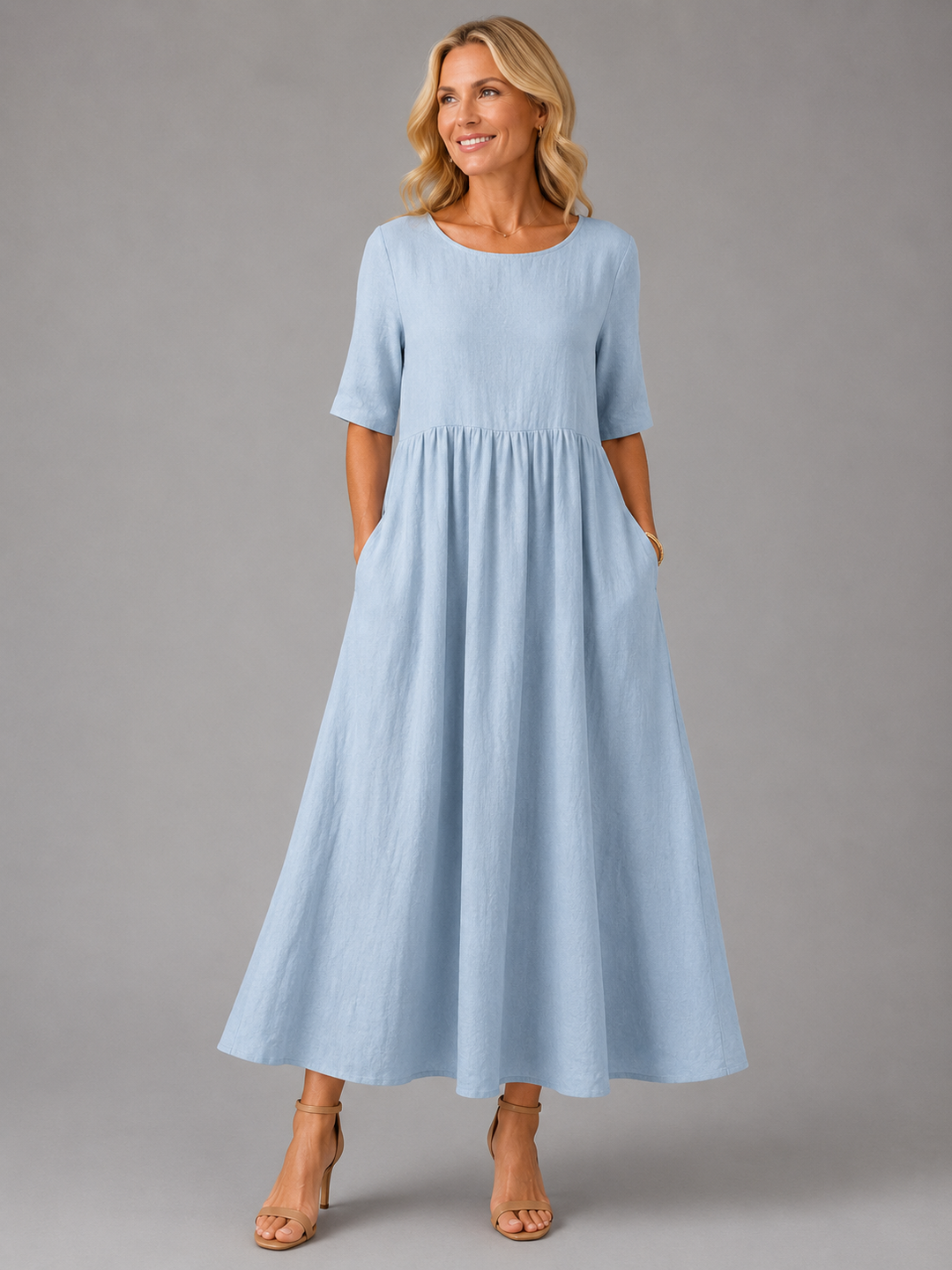 Elegant Breathable Women's Flattering Dress