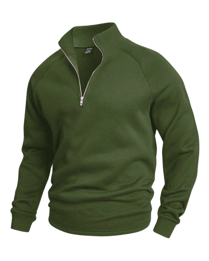Premium Men's Half-Zip Pullover with Modern Fit
