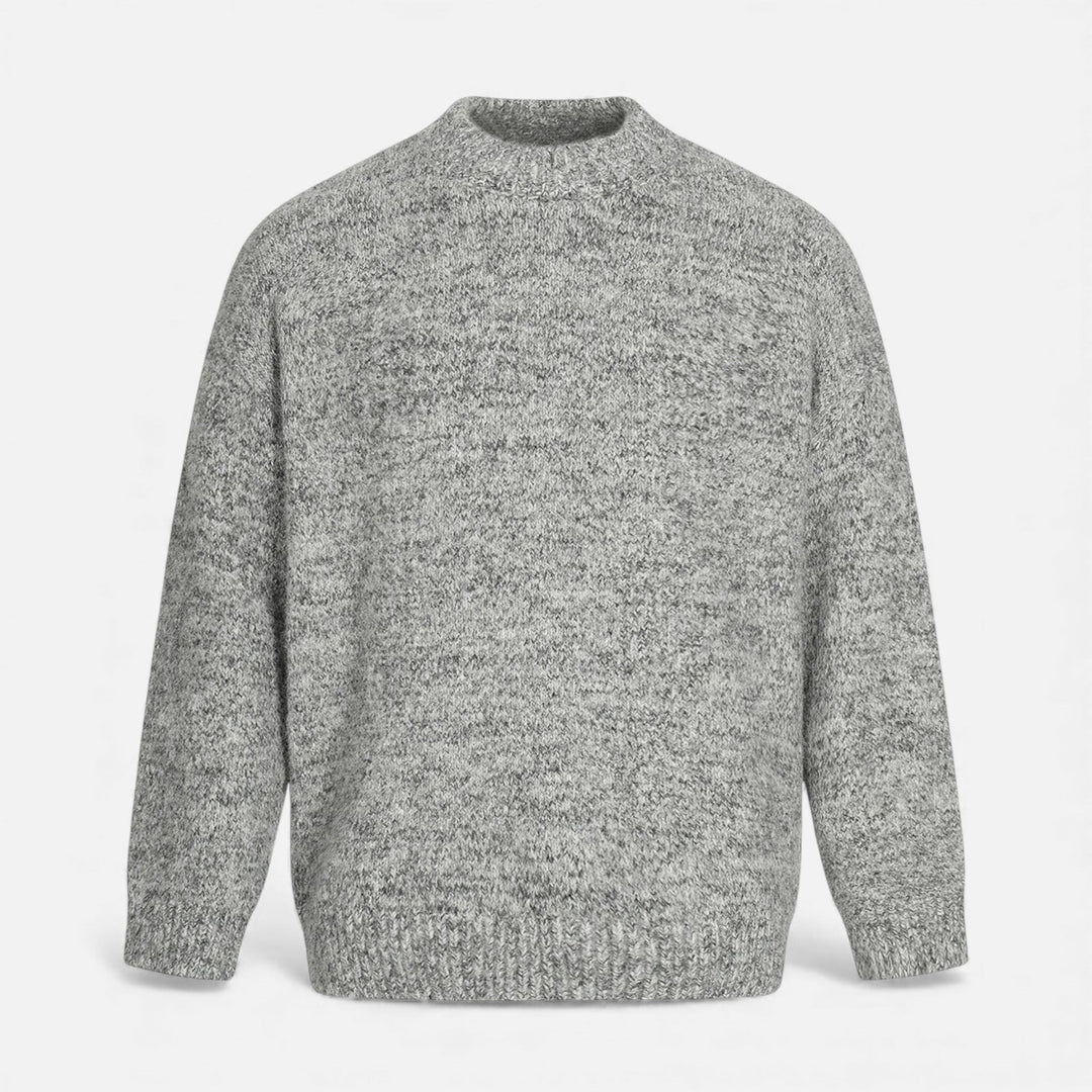 Classic Wool-Effect Men's Crew Neck Sweater
