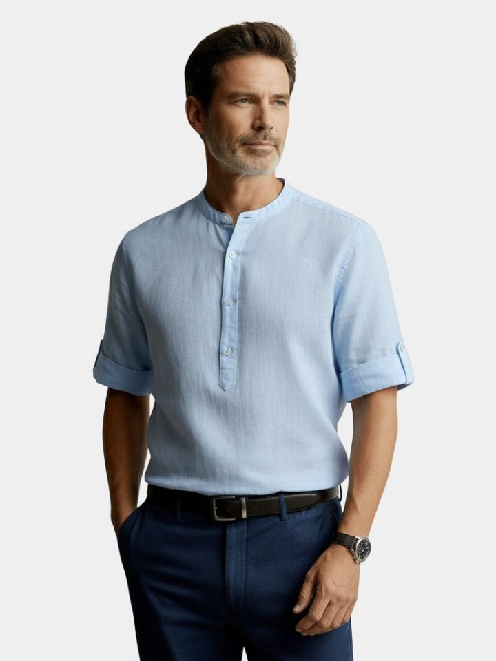 Men's Long Sleeve Henley Shirt