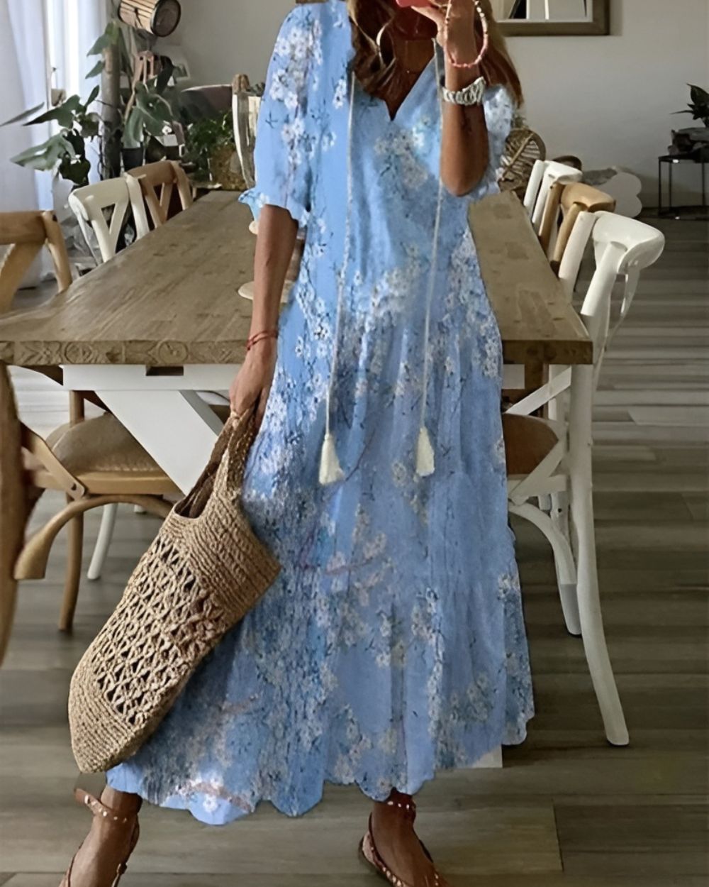 Bohemian Flowing Women Cover-Up Dress