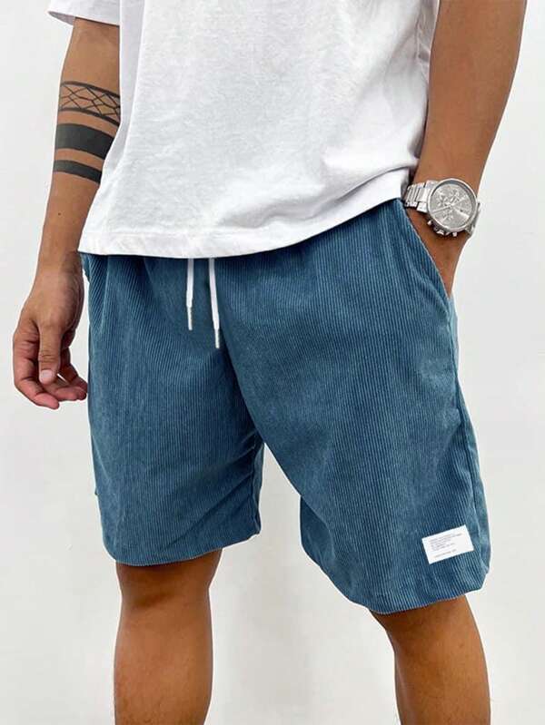Casual Relaxed-Fit Men's Drawstring Shorts