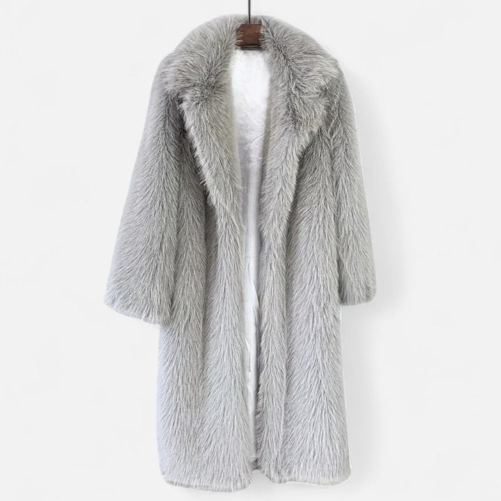 Elegant Long Women's Faux Fur Winter Coat