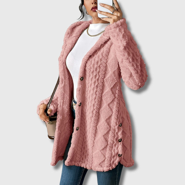 Women's Cozy Hooded Teddy Coat