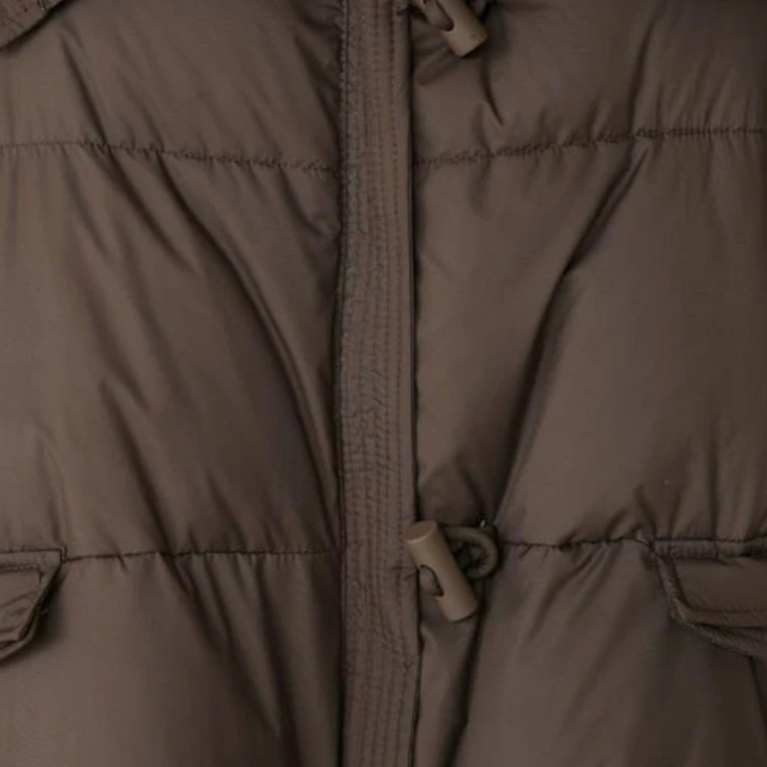 Elegant Women's Winter Jacket with Fur Collar and Down Fill