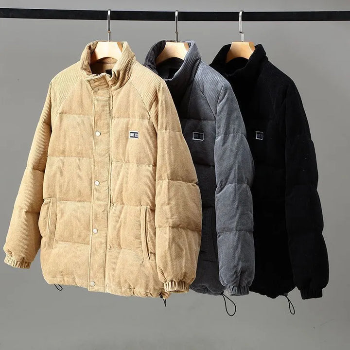 Thermal-Insulated Corduroy Jacket for Men with Comfort Fit