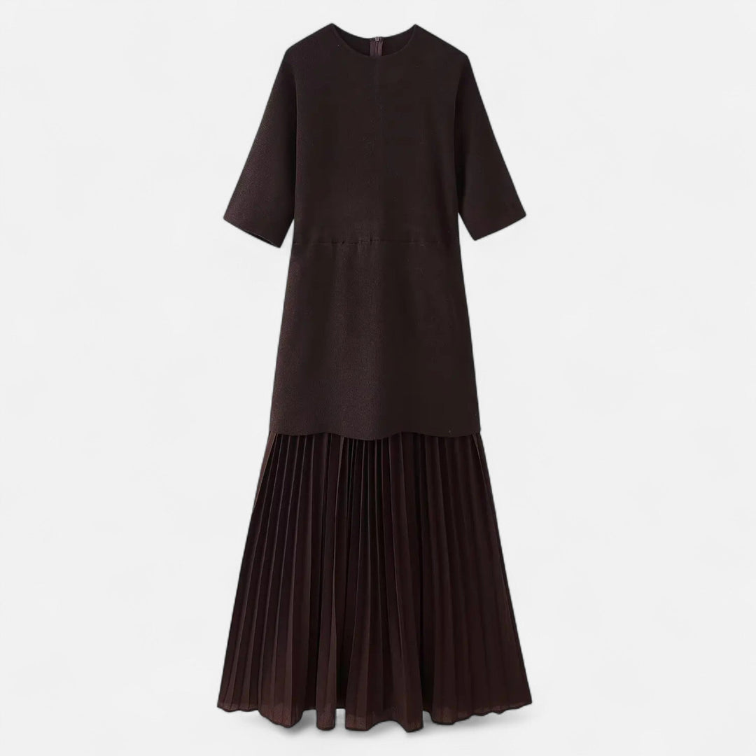 Elegant Pleated Women's Dress