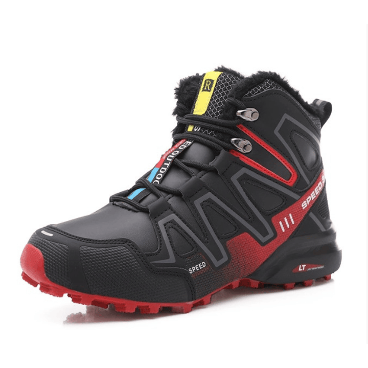 Waterproof Men's Winter Hiking Shoes - Warm Lined with Non-Slip Sole