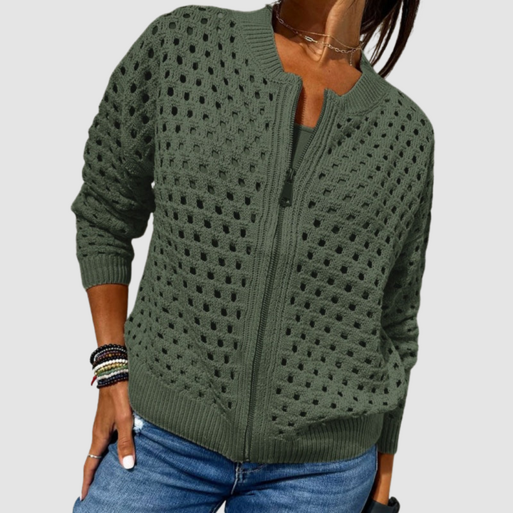 Elegant Lightweight Women's Knitted Cardigan
