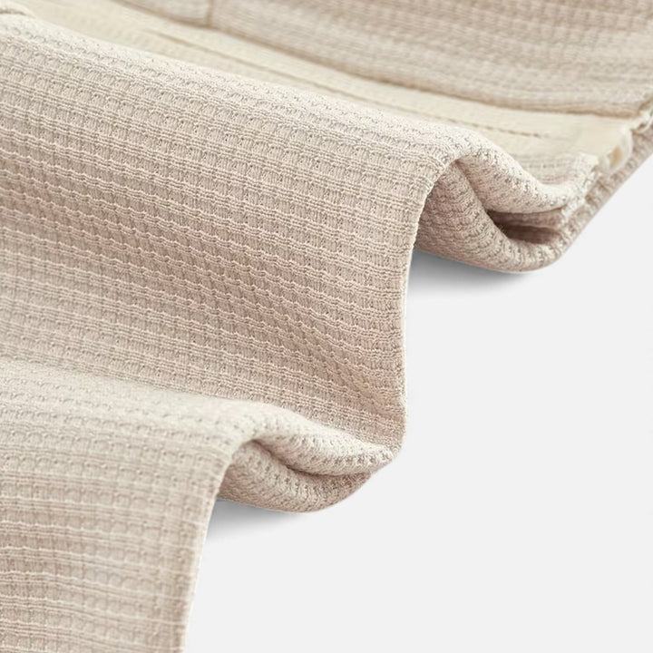 Two-Piece Waffle Knit Men's Casual Outfit