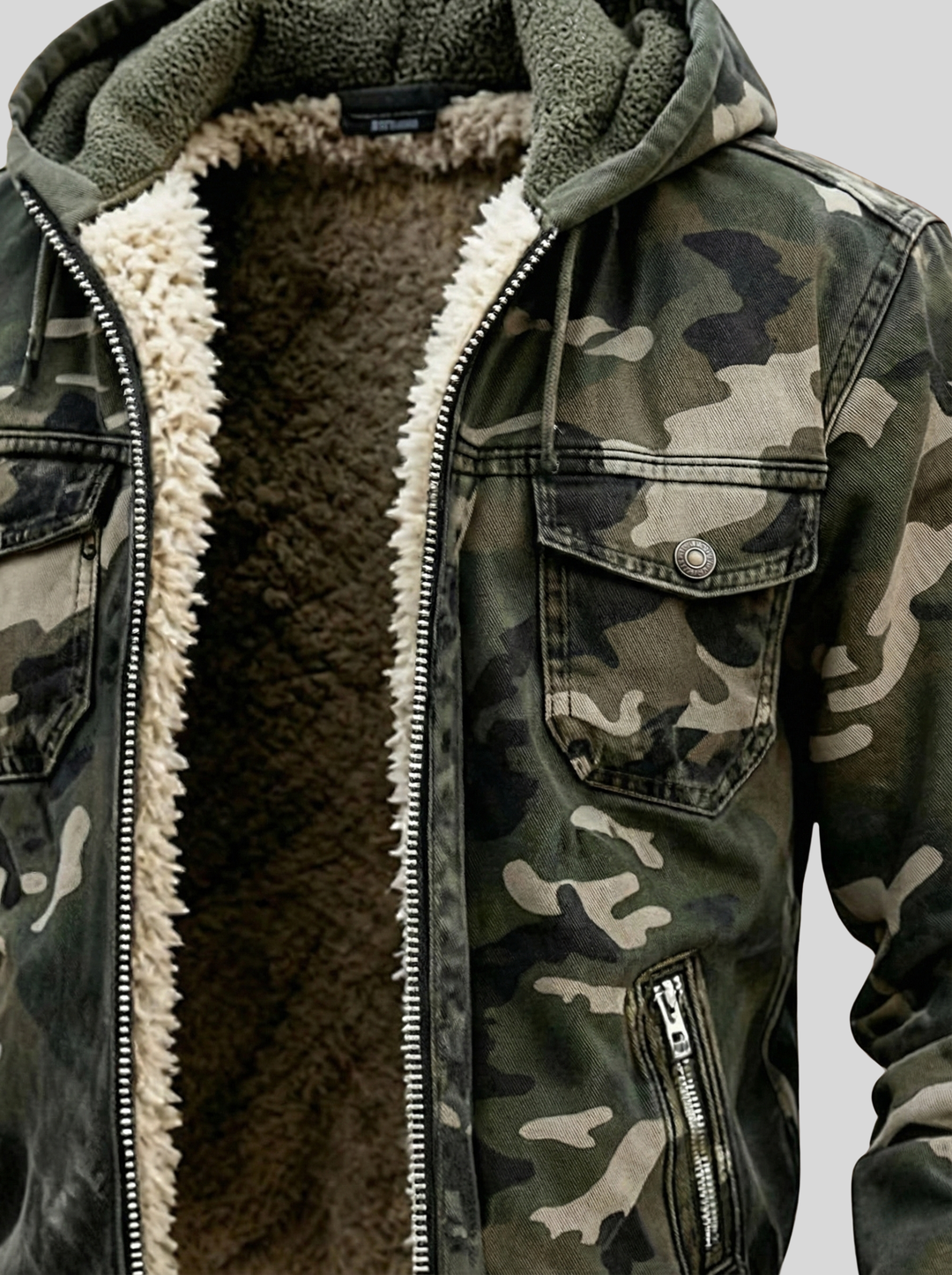 Lined Camo Outdoor Jacket Men's
