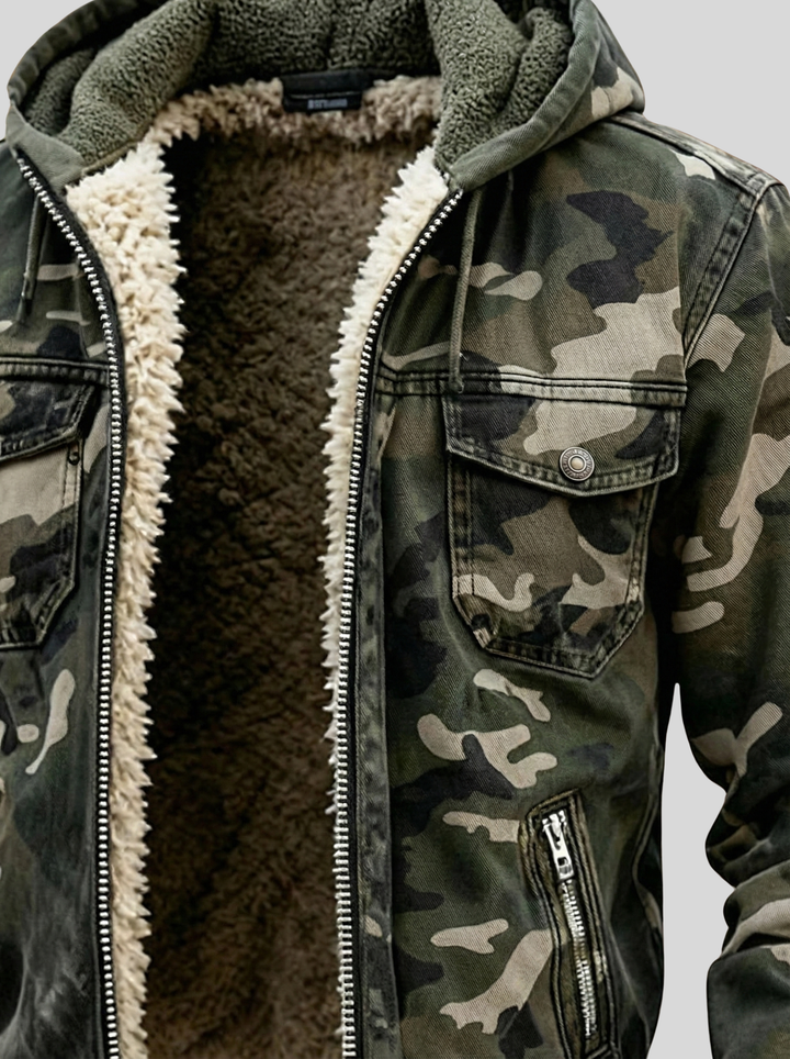 Lined Camo Outdoor Jacket Men's