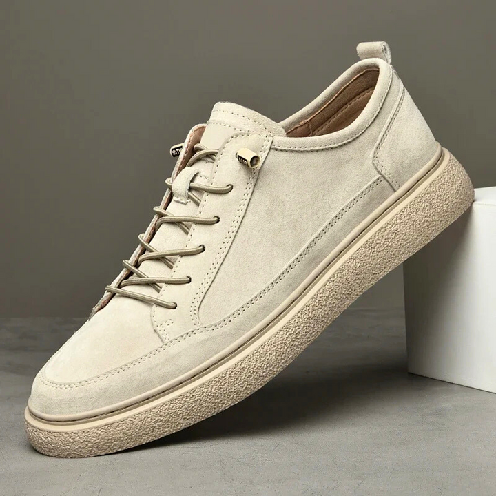 Elegant Men's Suede Sneakers - Premium Comfort and Style