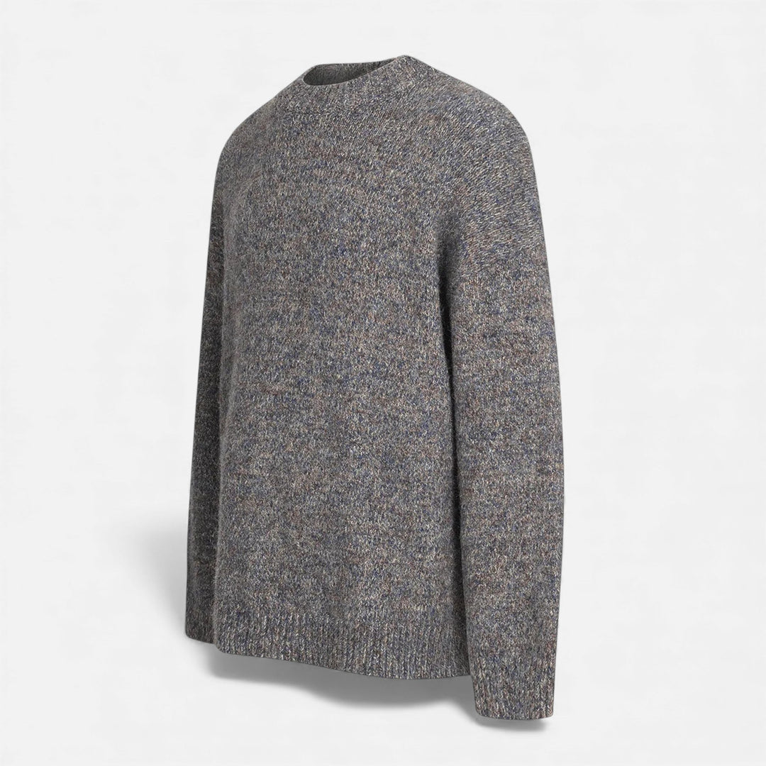 Classic Wool-Effect Men's Crew Neck Sweater