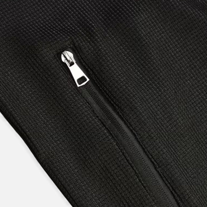 Two-Piece Waffle Knit Men's Casual Outfit