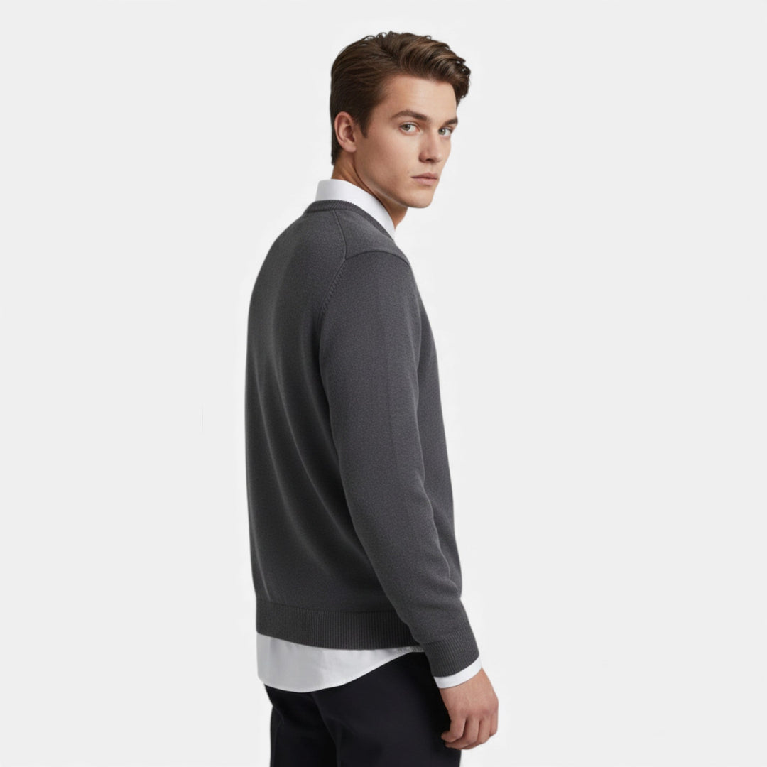 Classic Warm Men's Crew Neck Sweater